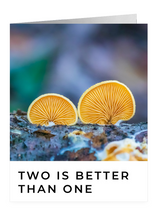 Load image into Gallery viewer, Two Is Better Than One – Friendship Greeting Card by FUNGIWOMAN