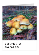 Load image into Gallery viewer, You're a Badass – Congratulations Greeting Card by FUNGIWOMAN